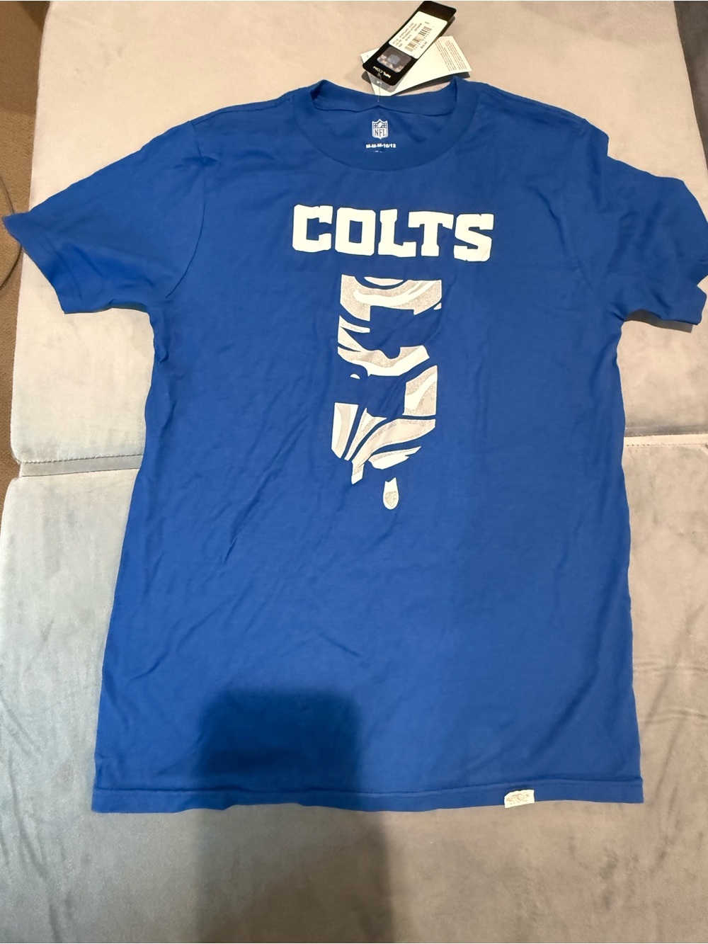 NFL Indianapolis Colts Royal Blue Graphic Tee with White Print